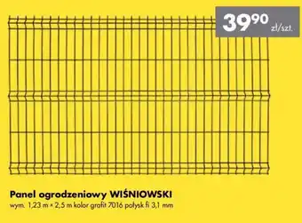 Mrówka Panel ogrodzeniowy WIŚNIOWSKI wym. 1,23 m x 2,5 m oferta