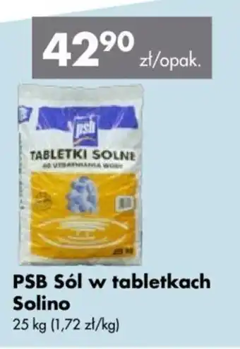 Mrówka PSB Sól w tabletkach Solino 25 kg oferta