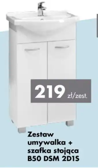 Mrówka Zestaw umywalka + szafka stojąca B50 DSM 2D1S oferta