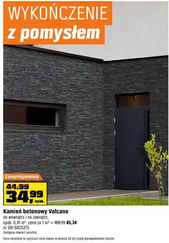 OBI Kamień betonowy Volcano oferta