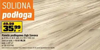OBI Panele podłogowe Dąb Savona, wym. 8 x 193 x 1380 mm oferta