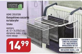 ALDI HOME CREATION Kompaktowa suszarka na kaloryfer oferta
