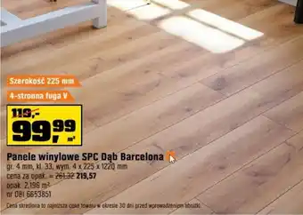 OBI Panele winylowe SPC Dąb Barcelona oferta