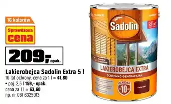 OBI Lakierobejca Sadolin Extra 5 I oferta
