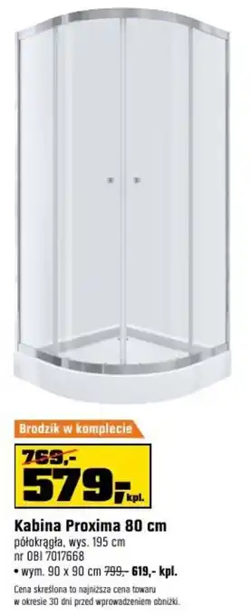 OBI Kabina Proxima 80 cm oferta