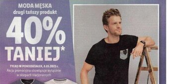 Lidl MODA MĘSKA drugi tańszy produkt oferta
