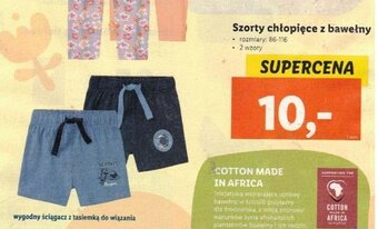 Lidl Szorty chłopięce z bawełny oferta