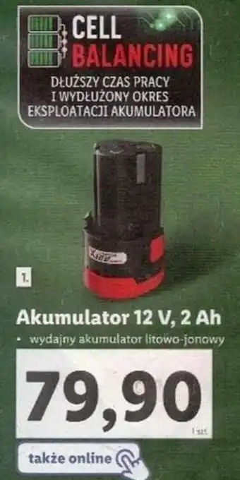Lidl Parkside Akumulator 12 V, 4 Ah wydajny akumulator litowo-jonowy oferta