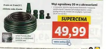 Lidl Wąż ogrodowy 20 m z akcesoriami oferta