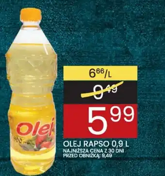Wafelek Olej rapso 0,9l oferta