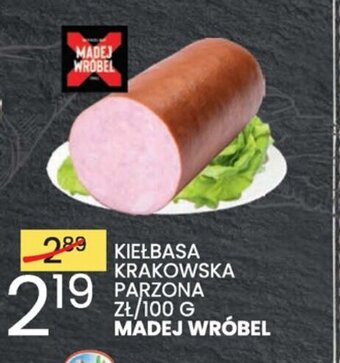 Wafelek Madej Wróbel Kiełbasa krakowska parzona 100g oferta