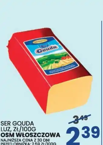 Wafelek Osm Włoszczowa Ser gouda 100g oferta