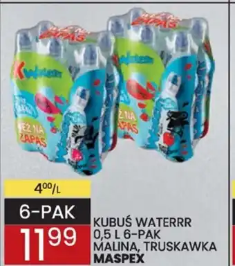 Wafelek Maspex Kubuś waterrr 0,5l 6-pak malina, truskawka oferta