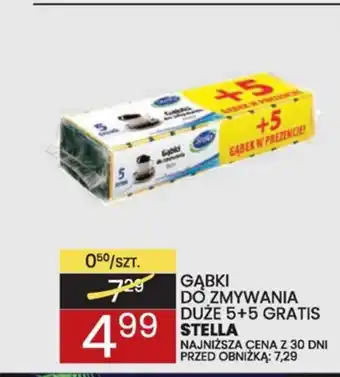 Stella Gąbki do zmywarki duże 5+5 gratis