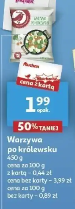 Auchan Auchan Warzywa po królewsku 450 g oferta