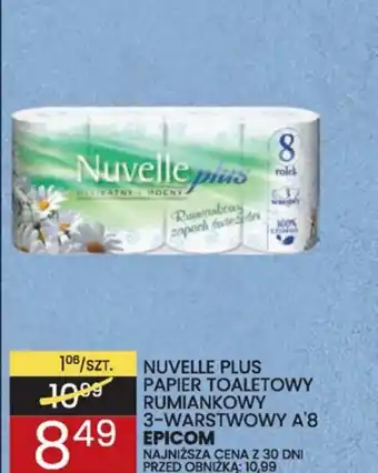 Wafelek Epicom NUVELLE PLUS PAPIER TOALETOWY RUMIANKOWY oferta