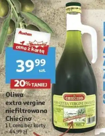 Auchan Oliwa extra vergine niefiltrowana Chiecino 1l oferta