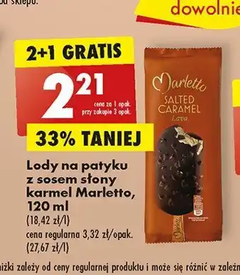 Biedronka Lód salted carmel lava oferta