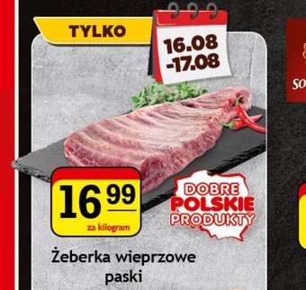 Gram Market Żeberka wieprzowe paski 1kg oferta