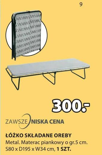 JYSK Łóżko składane oreby oferta