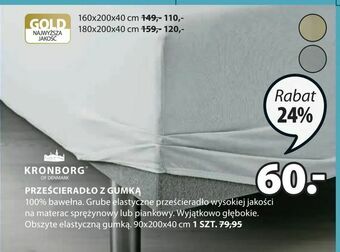 JYSK Prześcieradło z gumką oferta