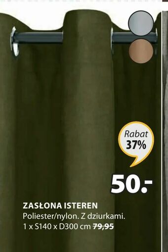 JYSK Zasłona isteren oferta