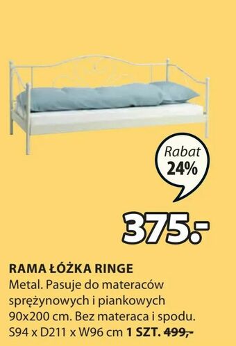JYSK Rama łóżka ringe oferta