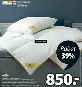 JYSK Kołdra z puchu gęsiego loftet oferta