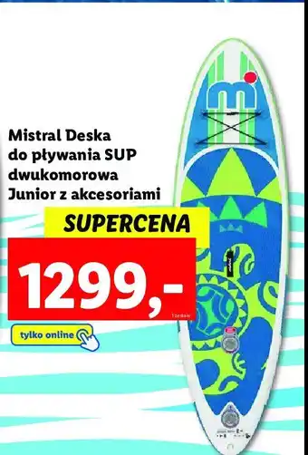 Lidl Deska do pływania sup junior oferta