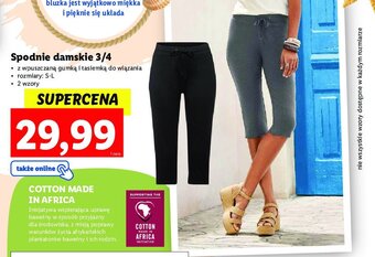 Lidl Spodnie damskie 3/4 oferta