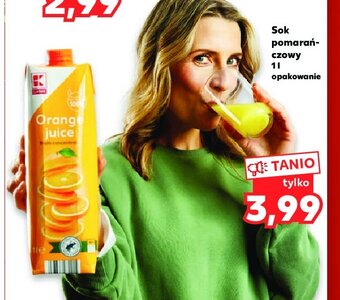 Kaufland Sok pomarańczowy 100 % oferta