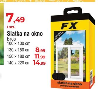 E.Leclerc Siatka na okno przeciw owadom 140 x 220 cm czarna fx oferta
