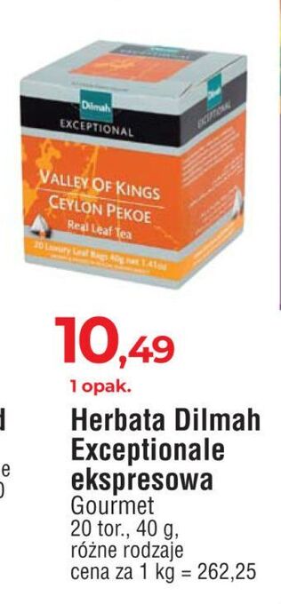 E.Leclerc Herbata valley of kings ceylon pekoe dilmah exceptional oferta