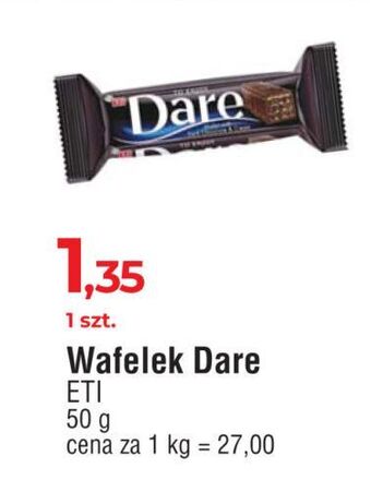 E.Leclerc Wafelek w ciemnej czekoladzie eti dare oferta