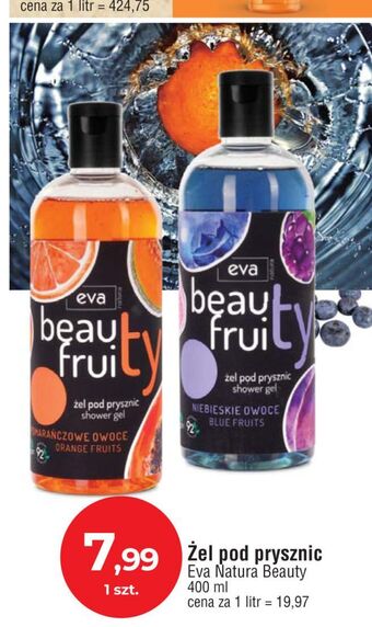 E.Leclerc Żel pod prysznic pomarańczowe owoce eva beauty fruity oferta