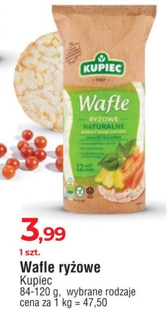 E.Leclerc Wafle ryżowe naturalne kupiec oferta
