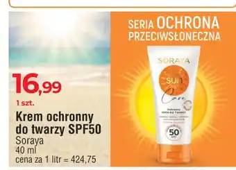 E.Leclerc Krem do twarzy wodoodporny spf 50 soraya sun care oferta