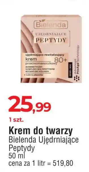 E.Leclerc Ujędrniająco-rewitaluzujący krem przeciwzmarszczkowy 80+ bielenda ujędrniające peptydy oferta