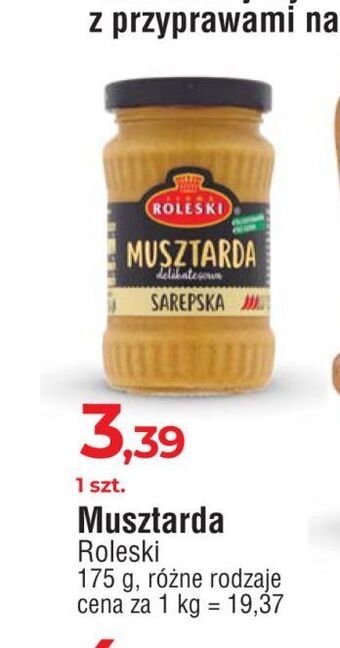 E.Leclerc Musztarda delikatesowa sarepska roleski oferta