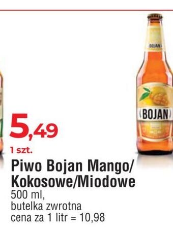 E.Leclerc Piwo bojan mango oferta