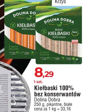 E.Leclerc Kiełbaski 100% mięsa dolina dobra oferta