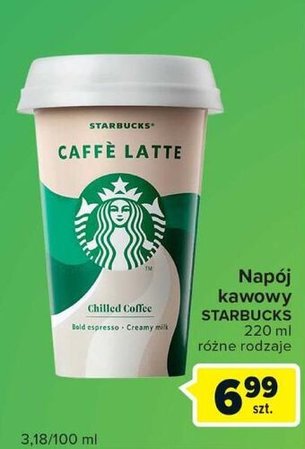 Carrefour Express Kawa starbucks caffe latte oferta