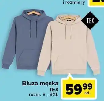 Carrefour Bluza męska gładka s-3xl tex oferta