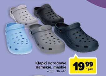 Carrefour Klapki ogrodowe damskie rozm. 36-46 oferta