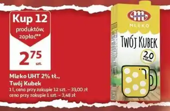 Auchan Mleko UHT 2% tt., Twój Kubek 1l oferta