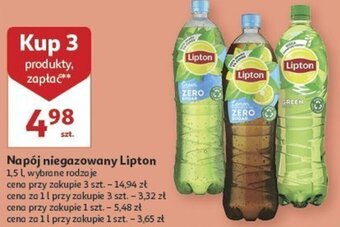 Auchan Napój niegazowany Lipton 1,5 l oferta