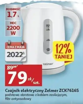 Auchan zelmer Czajnik elektryczny ZCK7616S oferta