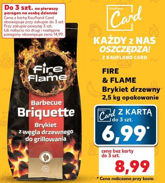 Kaufland Brykiet fire & flame oferta
