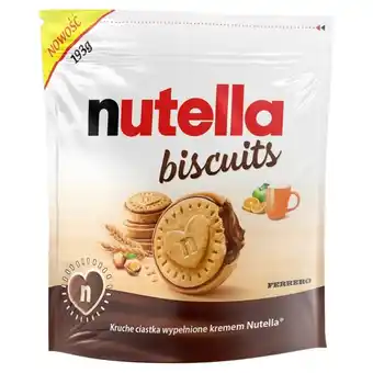 E.Leclerc Nutella biscuits kruche ciastka wypełnione kremem 193 g oferta