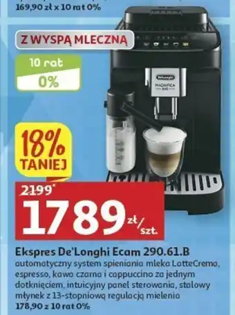 Auchan De'Longhi Ekspres Ecam 290.61.B oferta